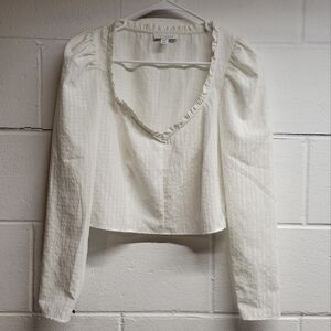 Topshop cropped puffy Long sleeve
